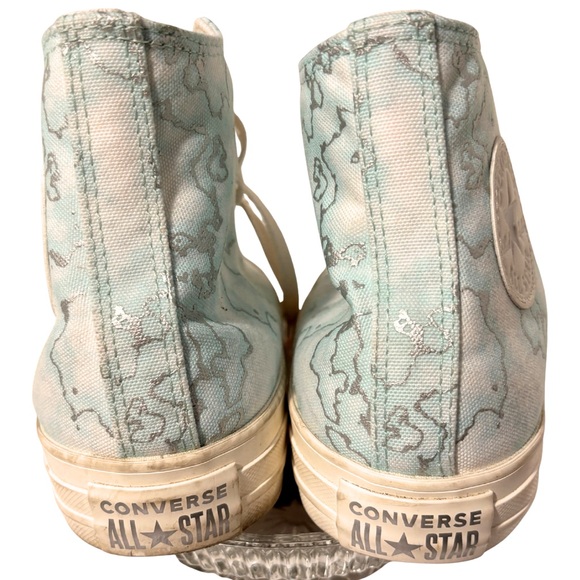 CONVERSE High Top Sneakers Chuck Taylor All Star Light Blue White Womens SZ 7 - Picture 8 of 11